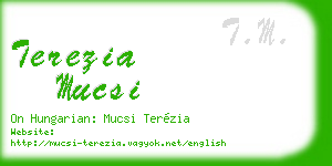 terezia mucsi business card